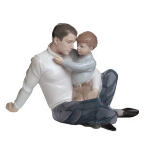 Kochać i chronić figurka porcelanowa ojciec z synem Nao