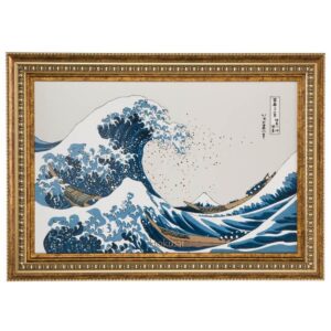 Wielka Fala obraz na porcelanie Hokusai Goebel