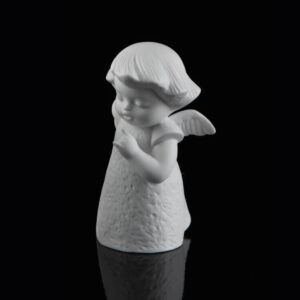 figurka porcelanowa anioł uciszający palcem kaiser Curios