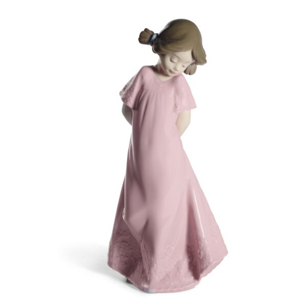 Figurka porcelanowa dziewczynka w różowej sukience Nao