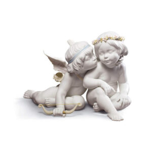 figurka porcelanowa nieszkliwiona Eros i Psyche Lladro