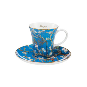 filiżanka do kawy espresso porcelanowa Goebel Vincent van Gogh Drzewo migdałowca niebieskie