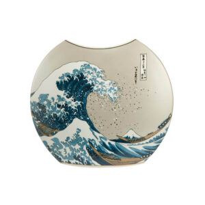 wazon porcelanowy Wielka Fala 20 cm Hokusai Goebel