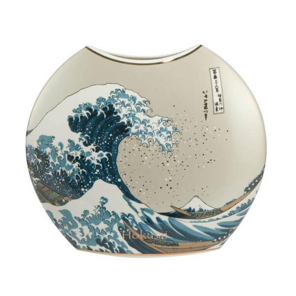 wazon porcelanowy Wielka Fala 30 cm Hokusai Goebel