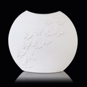 wazon porcelanowy biskwitowy biały 30 cm Kaiser Papillon