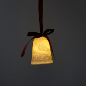 Lampion litofania 9 cm Santa with Sleigh Fitz&Floyd Goebel