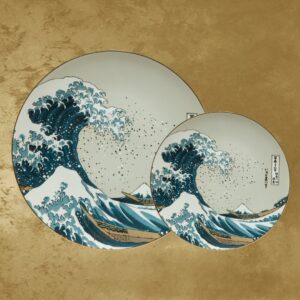 dekoracyjny talerz na ścianę Goebel Hokusai