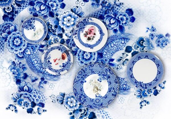 porcelana vista serwis alegre blue ming