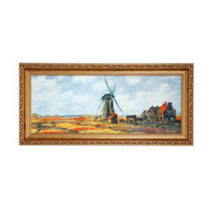 obraz na porcelanie 27 x 57 cm Goebel Claude Monet Pole Tulipanów