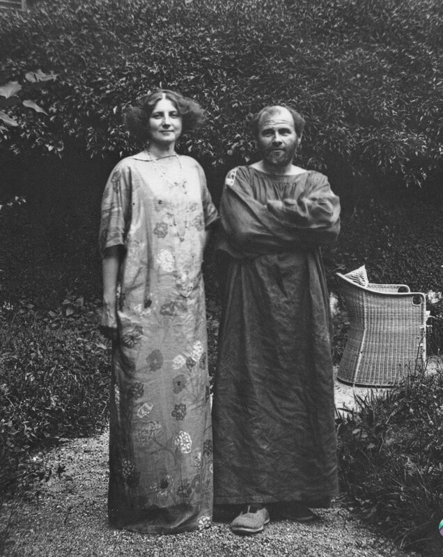 Gustav Klimt z Emilie Floge w 1908