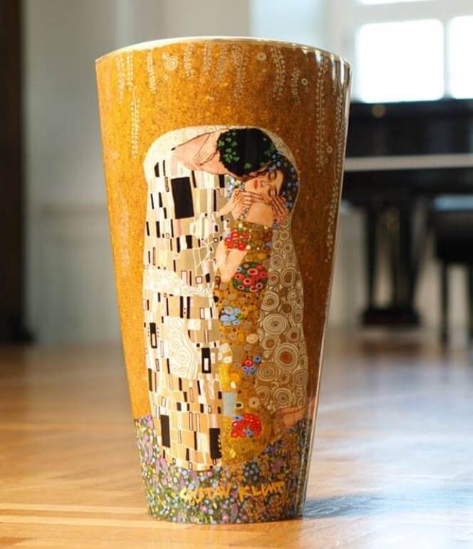 wazon porcelanowy goebel gustav klimt pocałunek