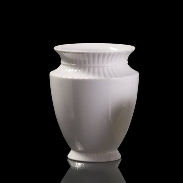 wazon porcelanowy szkliwiony biały 22 cm Kaiser Olympus