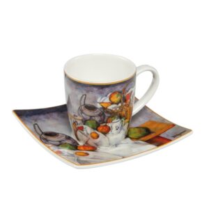 artystyczna filiżanka do espresso porcelanowa Goebel Paul Cezanne Martwa Natura II