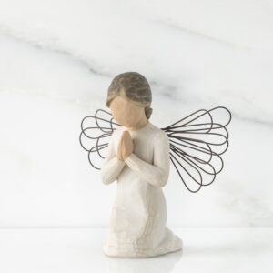 figurka ręcznie malowana willow tree anioł modlący się