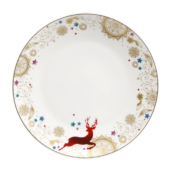 talerz porcelanowy świąteczny z jeleniem Goebel