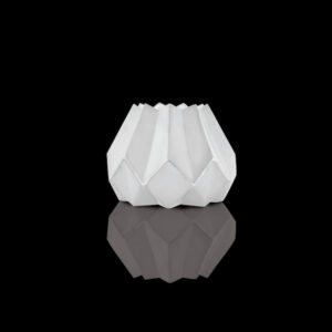wazon porcelanowy biskwitowy biały 19 cm Kaiser Polygono Star