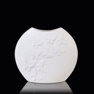 wazon porcelanowy biskwitowy biały 20 cm Kaiser Papillon