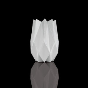 wazon porcelanowy biskwitowy biały 27 cm Kaiser Polygono Star