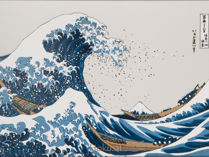 hokusai wielka fala w kanagawie