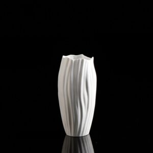 wazon porcelanowy biskwitowy biały 16 cm Kaiser Spirulina