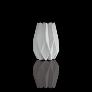 wazon porcelanowy biskwitowy biały 21,5 cm Kaiser Polygono Star