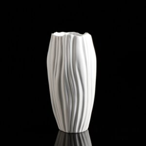 wazon porcelanowy biskwitowy biały 30 cm Kaiser Spirulina