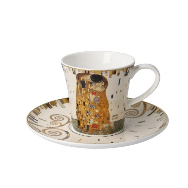 filiżanka do kawy porcelanowa Goebel Gustav Klimt Pocałunek