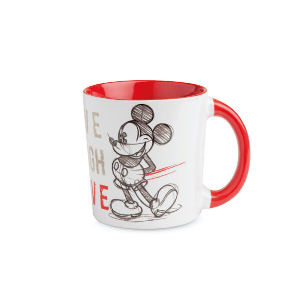 porcelanowy kubek Disney Mickey 390 ml czerwony marki Egan