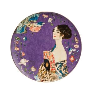 Dama z Wachlarzem talerz na ścianę 36 cm Gustav Klimt Goebel