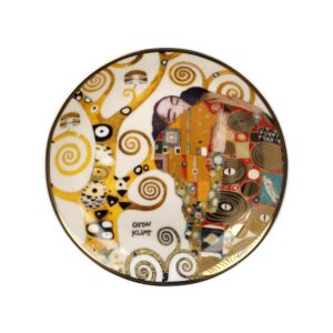 Spełnienie miniaturowy talerz 10 cm Gustav Klimt Goebel