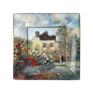 Patera The Artist's House 16 x 16 cm Claude Monet Goebel