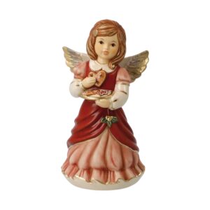 Bordowy aniołek z pierniczkami 15 cm Goebel