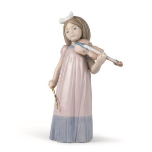 Girl with violin figurka porcelanowa 19 cm Nao