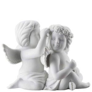 Para aniołów z wieńcem duża 15 cm Rosenthal