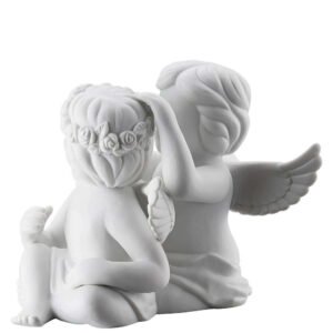 Para aniołów z wieńcem duża 15 cm Rosenthal z tyłu