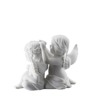 Para aniołów z wieńcem średnia 10 cm Rosenthal z boku