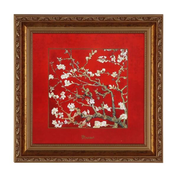 Almond Tree Red obraz 31,5 x 31,5 Vincent van Gogh Goebel