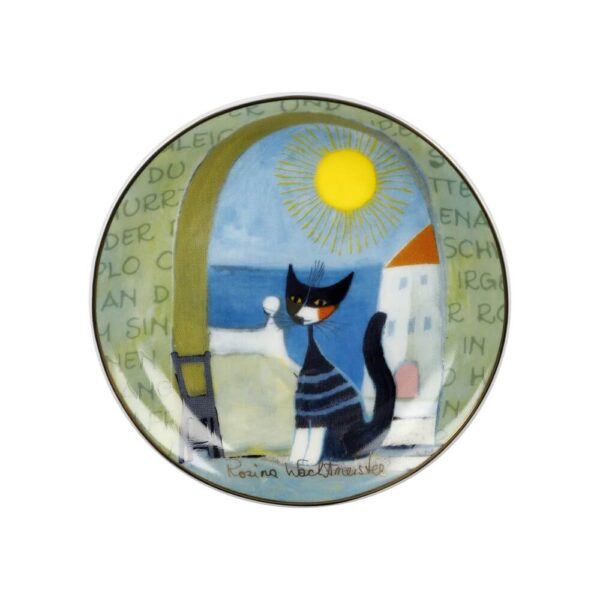 Il gatto e il mare miniaturowy talerz 10 cm Rosina Wachtmeister Goebel