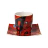 Heavy Red filiżanka espresso 100 ml Wassily Kandinsky Goebel bok