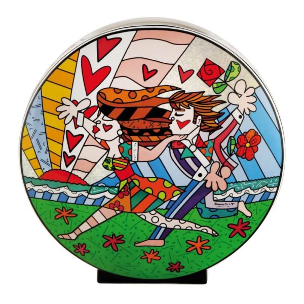 Falling wazon okrągły 30 cm Romero Britto Goebel