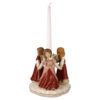 Anielski taniec bordowy świecznik 17 cm Goebel ze świecą