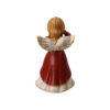 Bordowy aniołek z dzwonkiem 14 cm Goebel tył