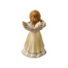 Kremowy aniołek z dzwonkiem 14 cm Goebel tył