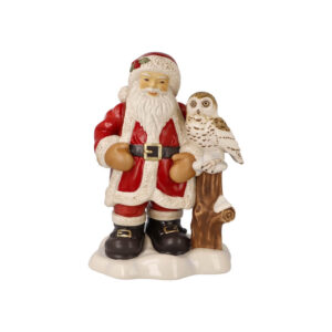 Mikołaj z sową figurka 25 cm Goebel