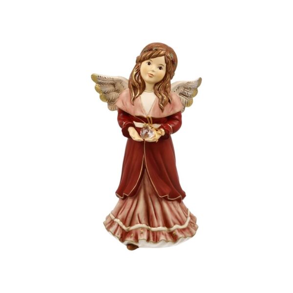 Bordowy aniołek Heartfelt Winter Greetings 25 cm Goebel