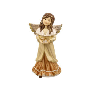 Kremowy aniołek Heartfelt Winter Greetings 25 cm Goebel