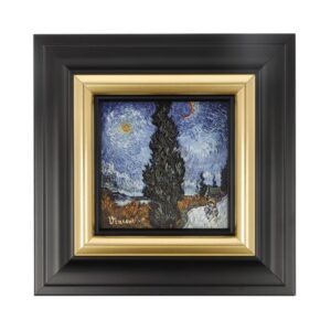 Country road by night obraz 18x18 cm Vincent van Gogh