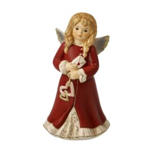 Bordowy aniołek Lovely Greetings 15 cm Goebel
