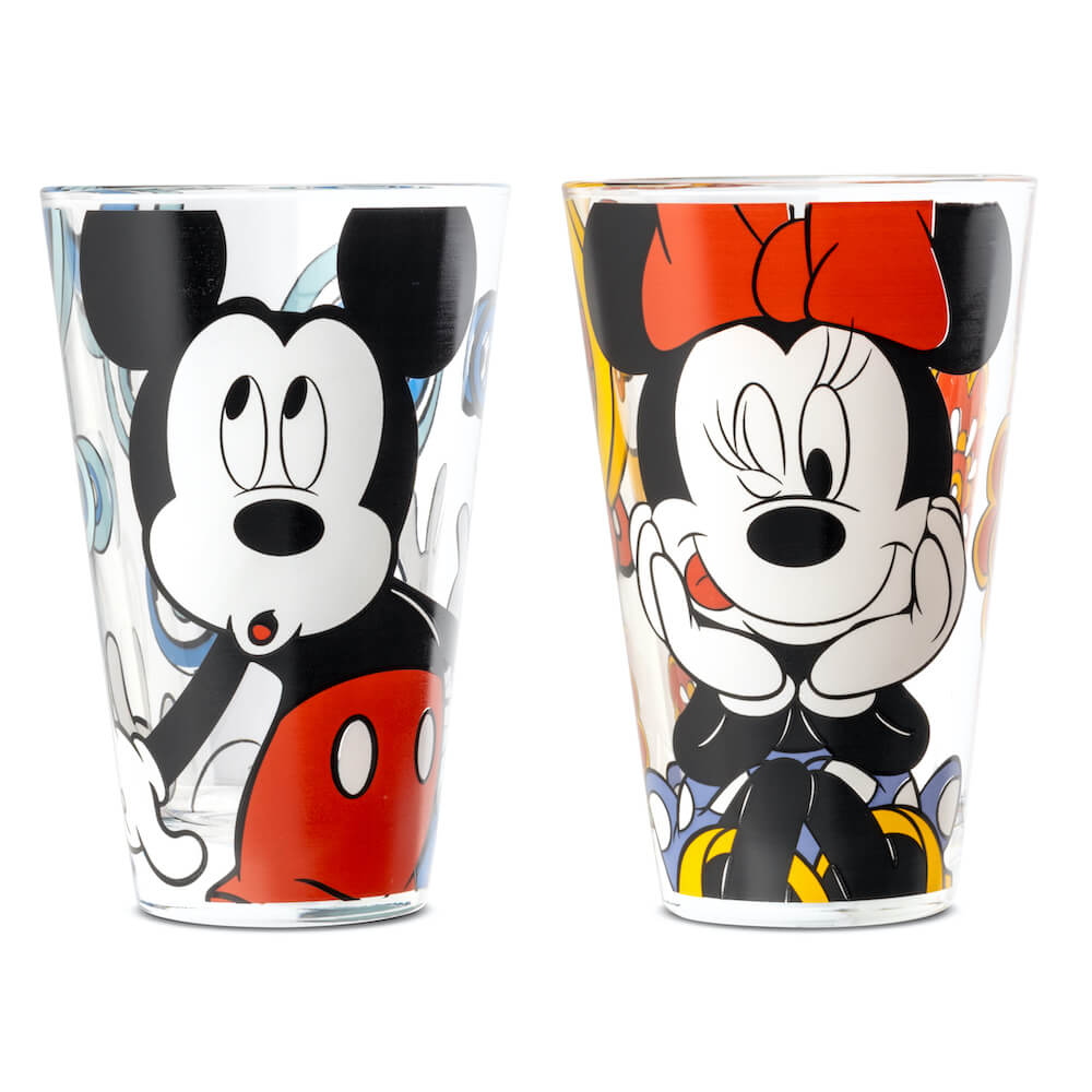 Szklanki Mickey i Minnie 2 sztuki 310 ml Egan Italy