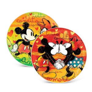 talerze do pizzy Mickey i Minnie 2 sztuki